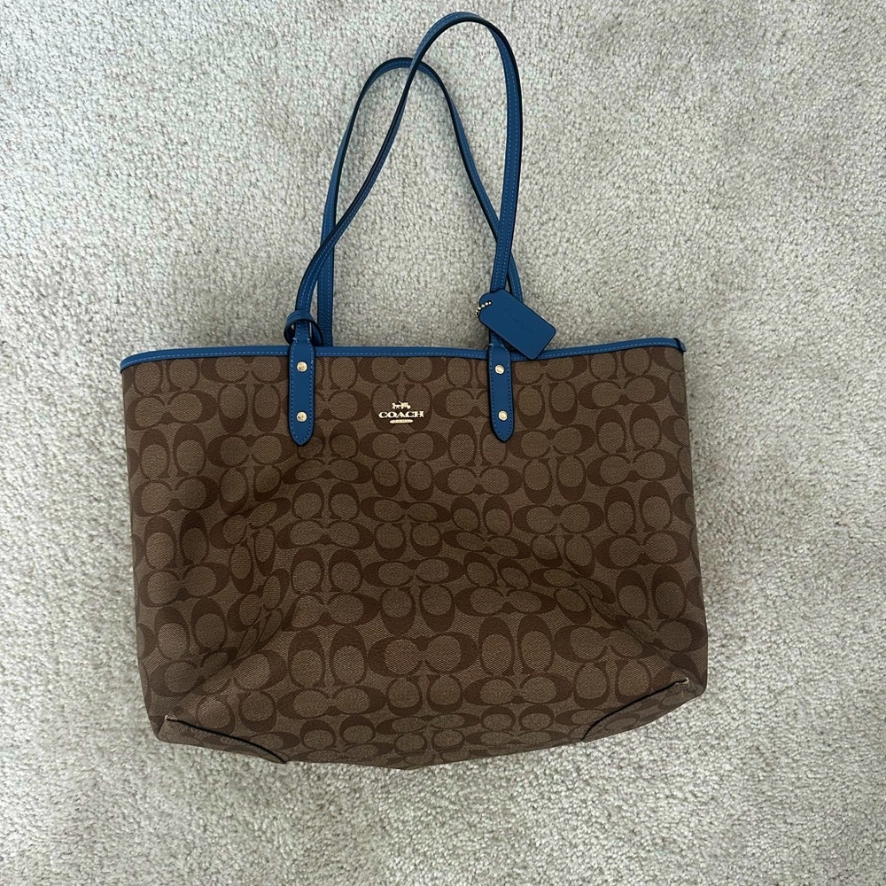 Coach reversible tote bag